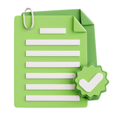 Document approuvé  3D Icon