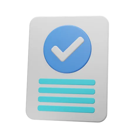 Document approuvé  3D Icon