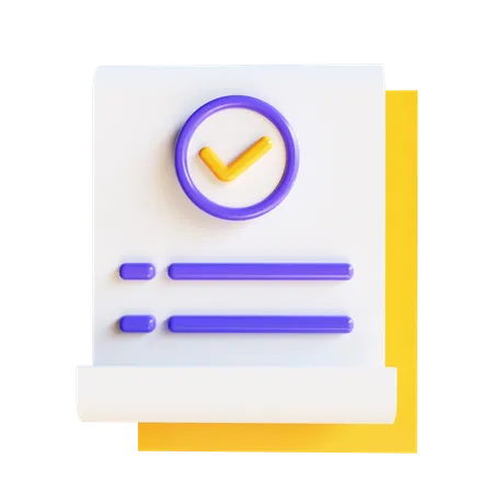 Document approuvé  3D Icon