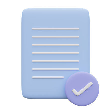 Document approuvé  3D Icon