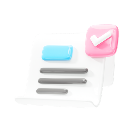 Document approuvé  3D Icon