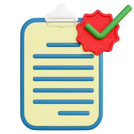 Document approuvé  3D Icon