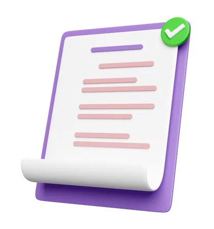 Document approuvé  3D Icon