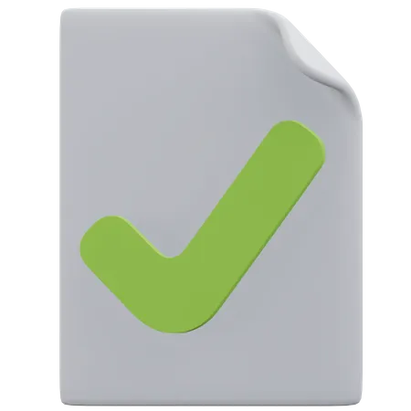 Document approuvé  3D Icon