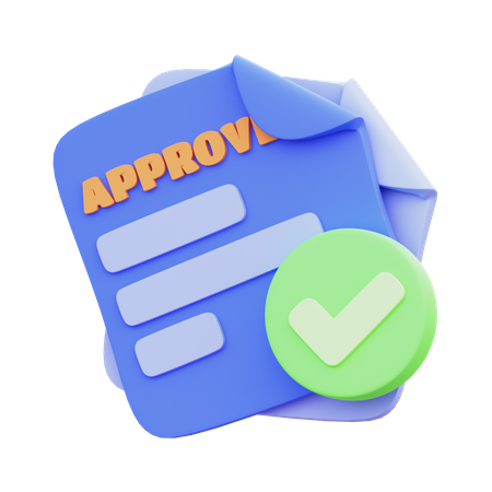 Document approuvé  3D Icon