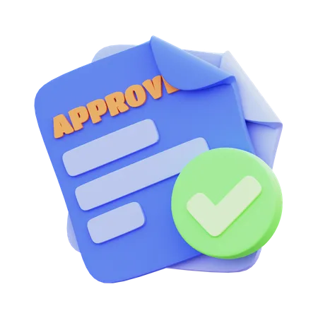 Document approuvé  3D Icon