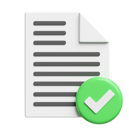 Document approuvé  3D Icon