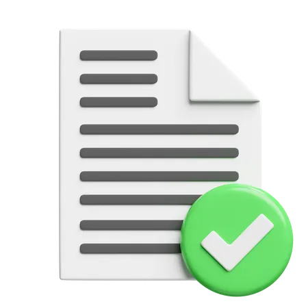 Document approuvé  3D Icon