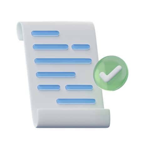 Document approuvé  3D Icon