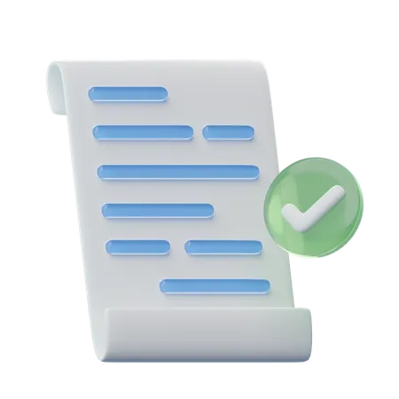 Document approuvé  3D Icon