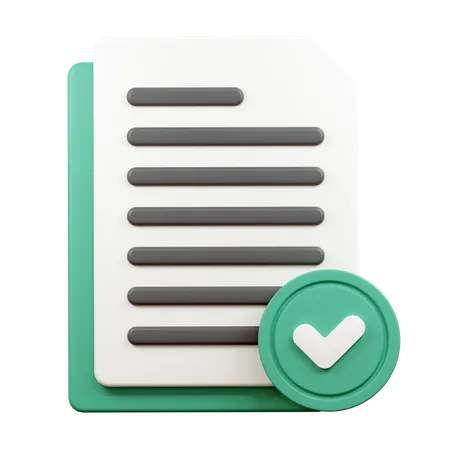 Document approuvé  3D Icon