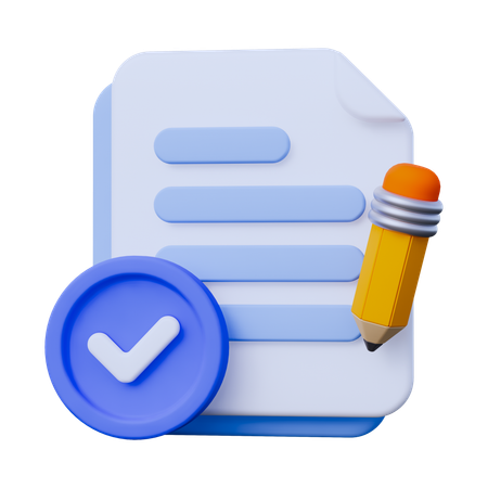 Document Assignments  3D Icon