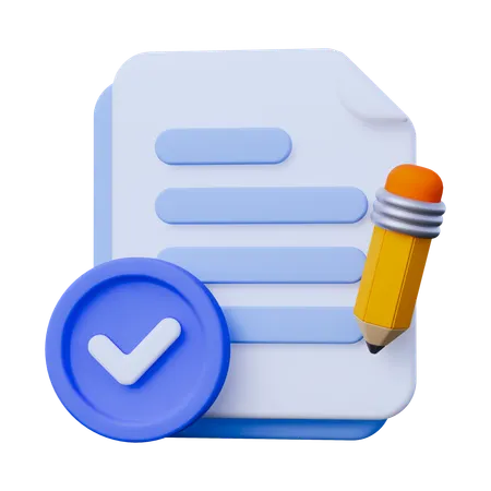 Document Assignments  3D Icon