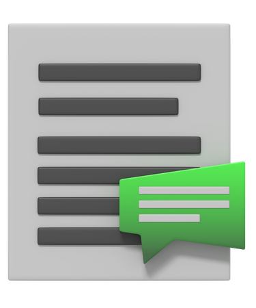 Document Attachment  3D Icon