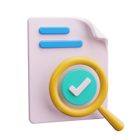 Document Audit  3D Icon