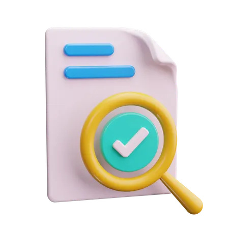 Document Audit  3D Icon