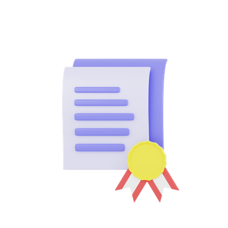 Document Badge  3D Icon