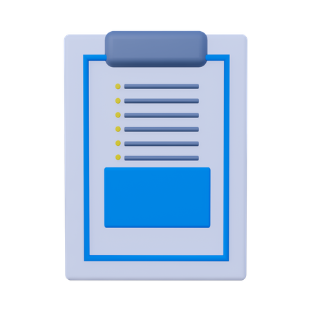 Document Board  3D Icon