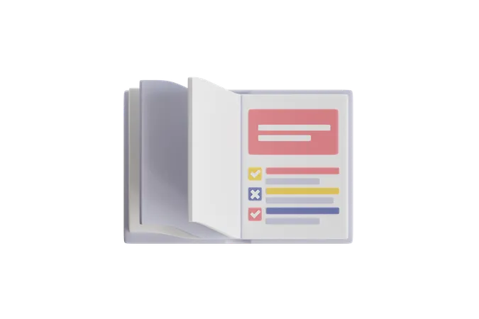 Document Checklist  3D Icon