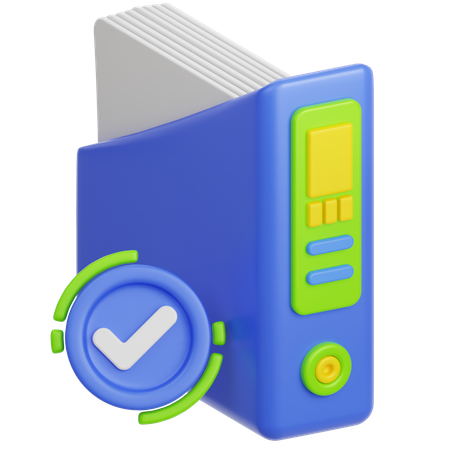 Document Checkmark  3D Icon