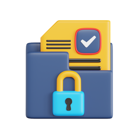 Document confidentiel  3D Icon