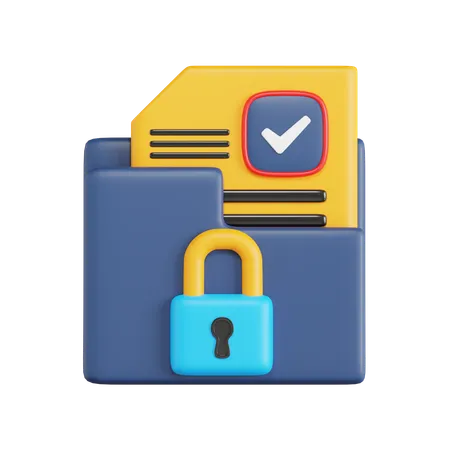 Document confidentiel  3D Icon