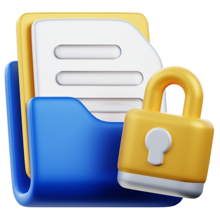 Document confidentiel  3D Icon