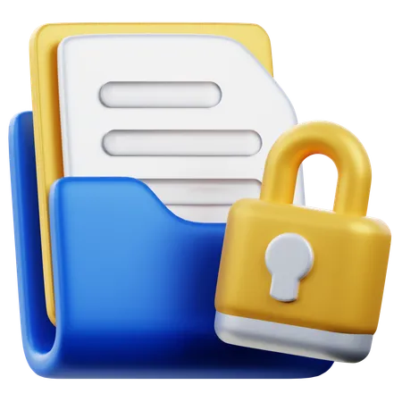 Document confidentiel  3D Icon