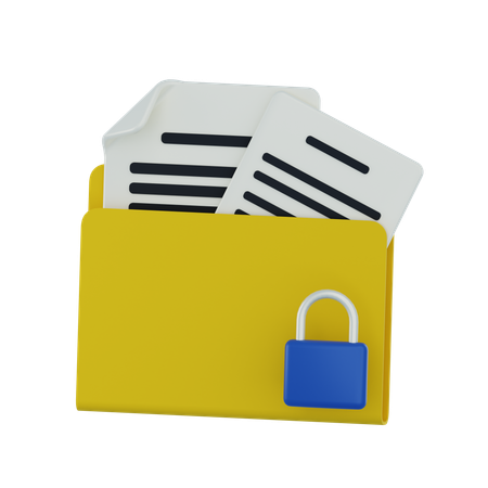 Document confidentiel  3D Icon