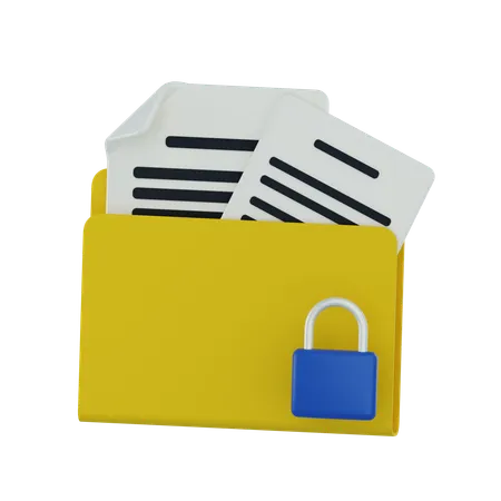 Document confidentiel  3D Icon