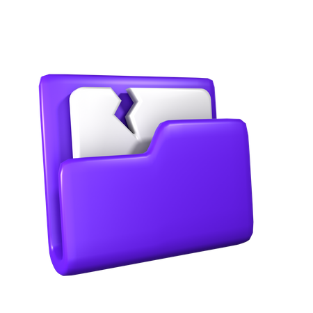 Document corrompu  3D Icon