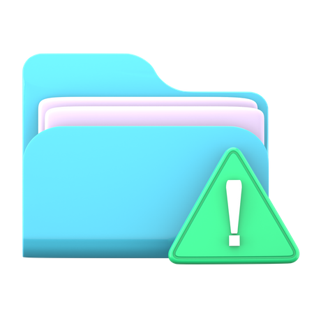 Document de danger  3D Icon