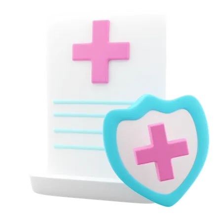 Document d'assurance  3D Icon