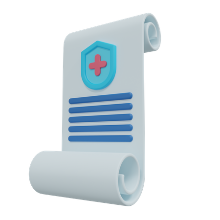 Document d'assurance  3D Icon