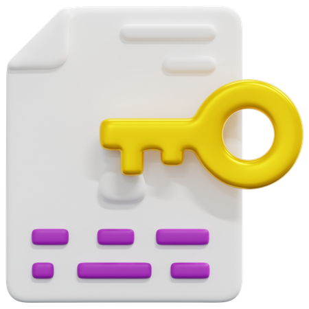 Document Data  3D Icon