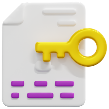 Document Data  3D Icon