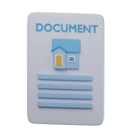 Document de propriété  3D Icon