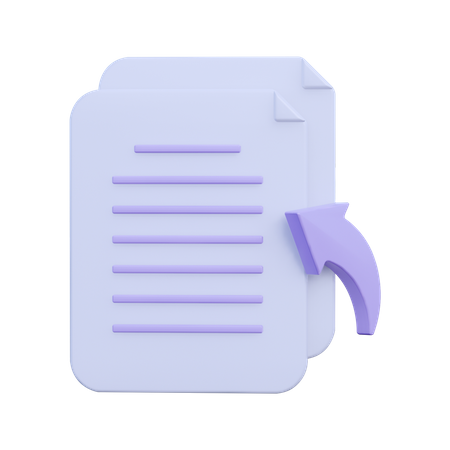 Document de transfert  3D Icon