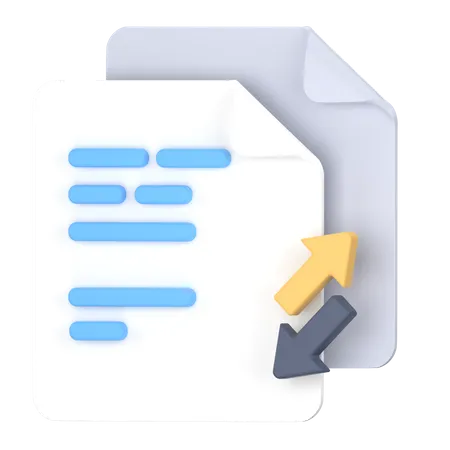 Document de transfert  3D Icon