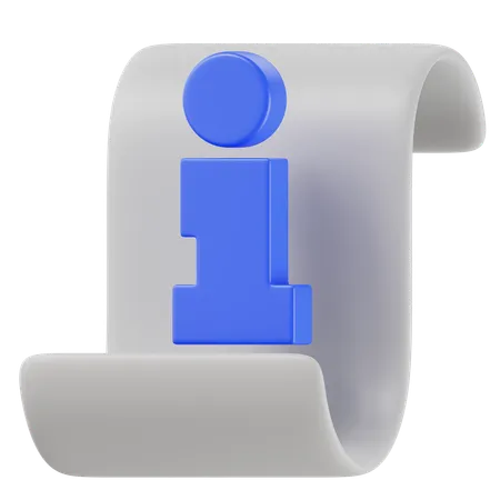 Document d'information  3D Icon