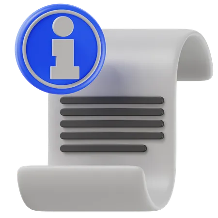 Document d'information  3D Icon