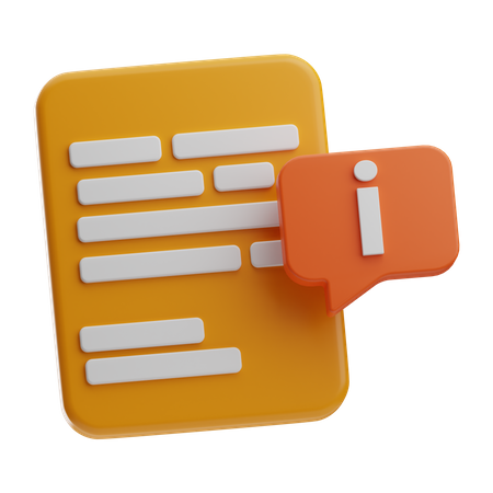 Document d'information  3D Icon