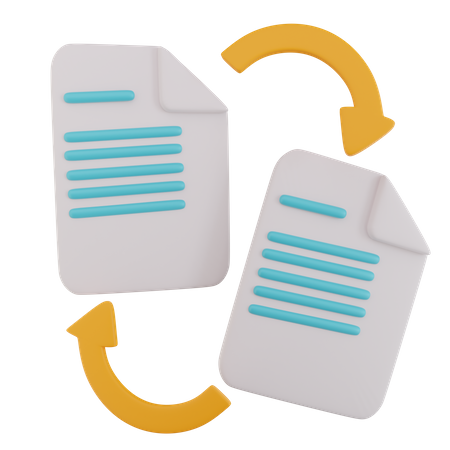 Document_Dupliquer  3D Icon