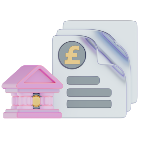 Document England  3D Icon