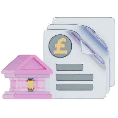 Document England  3D Icon