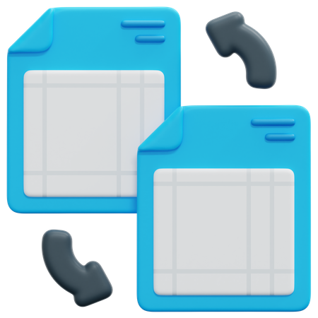 Document Exchange  3D Icon