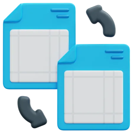 Document Exchange  3D Icon