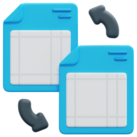 Document Exchange  3D Icon