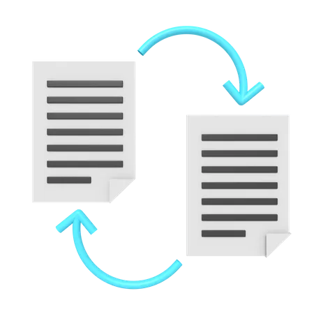 Document Exchange  3D Icon