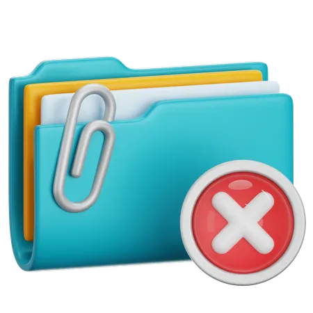 Document Failed  3D Icon